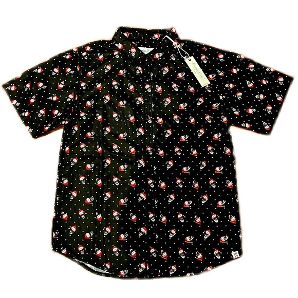 NWT  Funny Santa Claus Buttons Down blouse Size S  boy - Picture 1 of 11